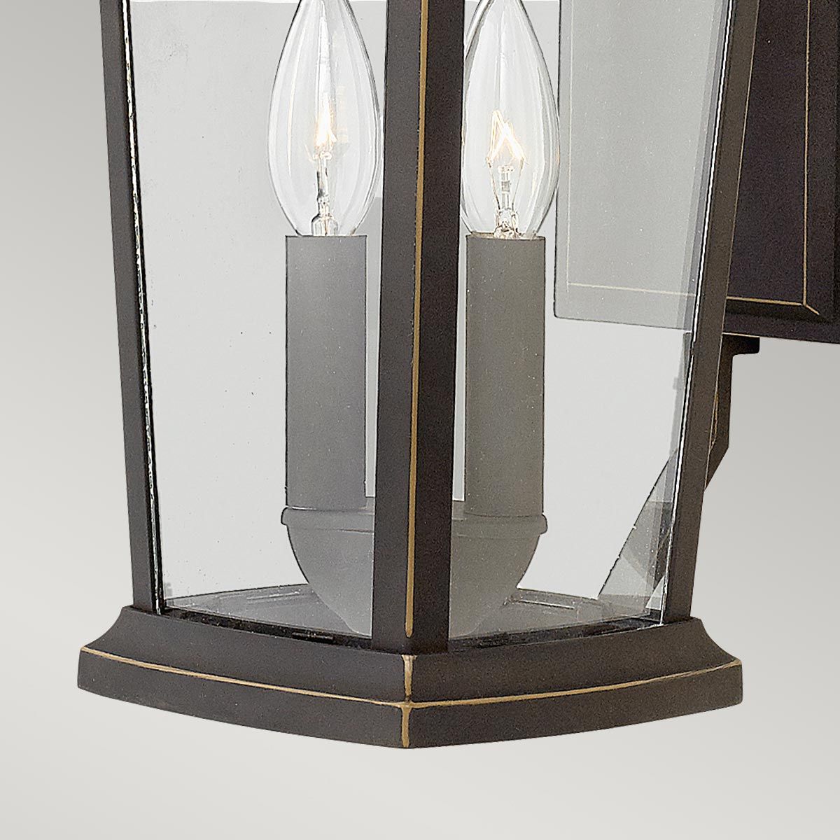 Bromley Wandlaterne, 2 Lichter, mittelgroß, mit Öl eingerieben, Bronze - Elsteadlighting - HK - BROMLEY2 - M