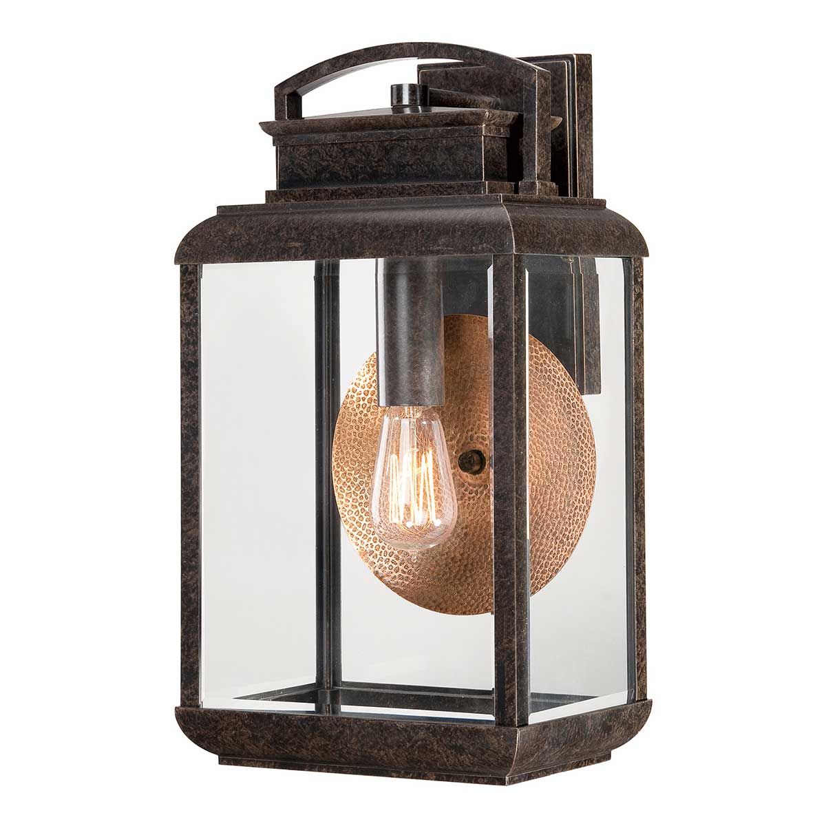 Byron 1 - flammige große Wandlaterne - Imperiale Bronze mit Kupferreflektor - Elsteadlighting - QZ - BYRON - L