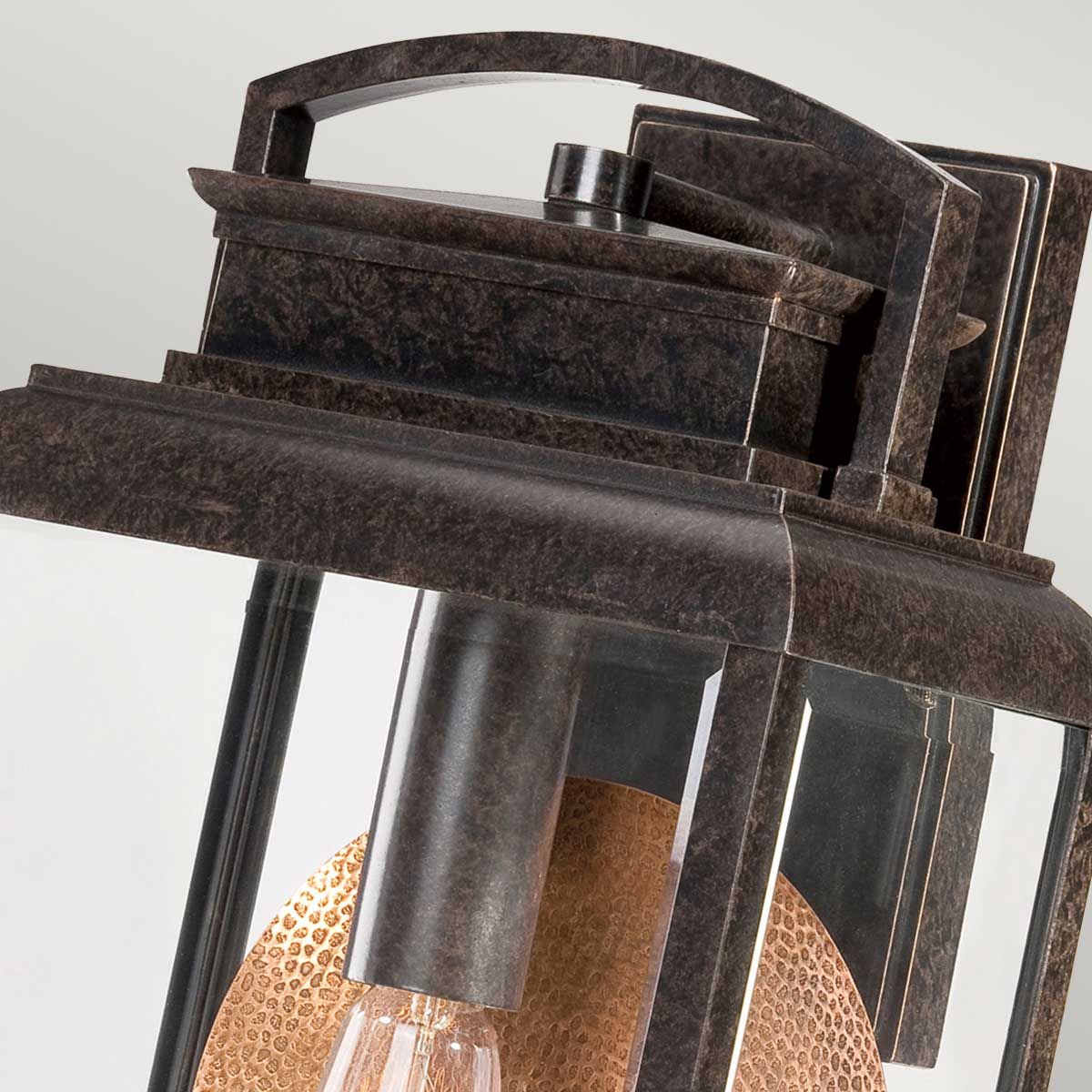 Byron 1 - flammige große Wandlaterne - Imperiale Bronze mit Kupferreflektor - Elsteadlighting - QZ - BYRON - L