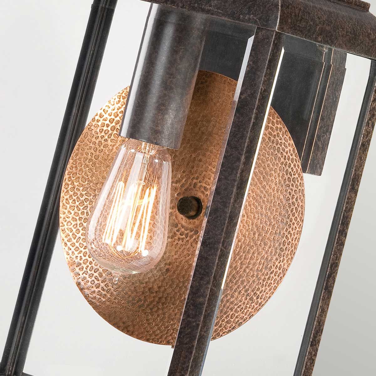 Byron 1 - flammige große Wandlaterne - Imperiale Bronze mit Kupferreflektor - Elsteadlighting - QZ - BYRON - L