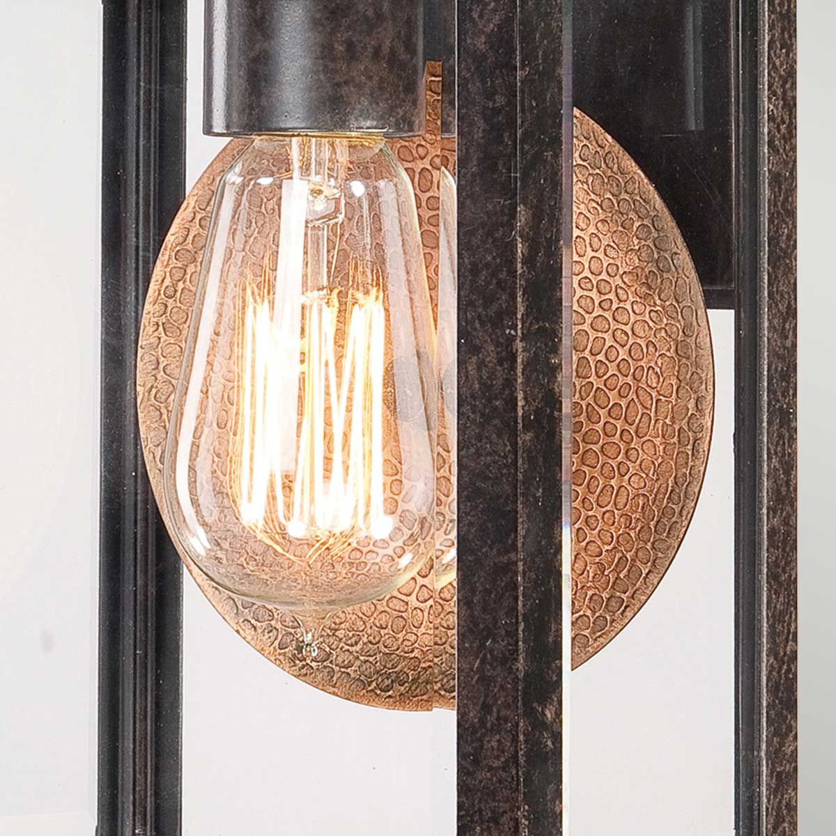 Byron 1 - flammige kleine Wandlaterne - Imperiale Bronze mit Kupferreflektor - Elsteadlighting - QZ - BYRON - S