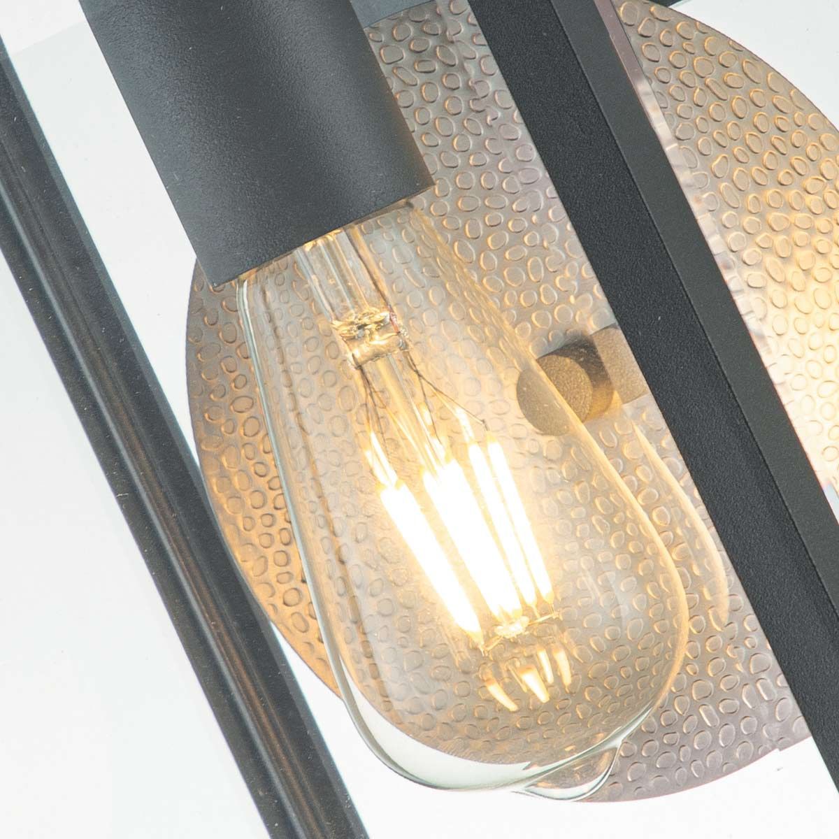 Byron 1 - flammige mittelgroße Wandlaterne - Graphit mit Zinnreflektor - Elsteadlighting - QZ - BYRON - M - GR