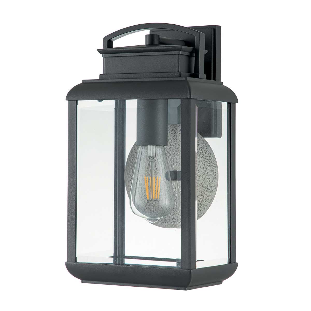Byron 1 - flammige mittelgroße Wandlaterne - Graphit mit Zinnreflektor - Elsteadlighting - QZ - BYRON - M - GR