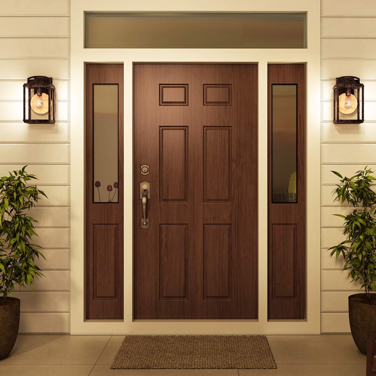 Byron 1 - flammige mittelgroße Wandlaterne - Imperial Bronze mit Kupferreflektor - Elsteadlighting - QZ - BYRON - M