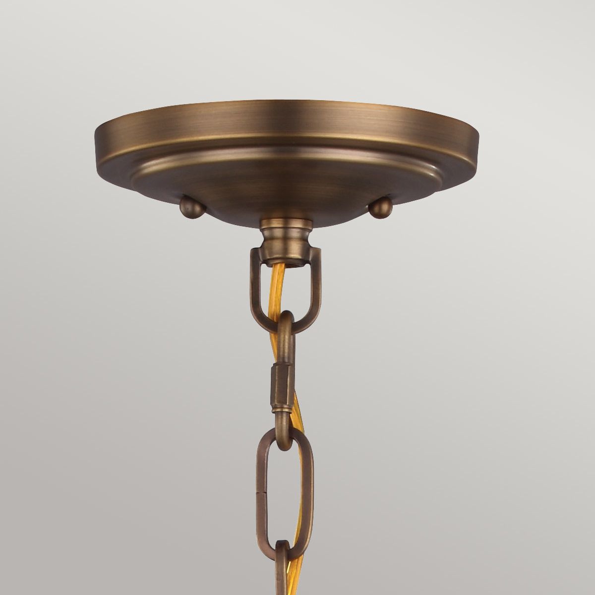 Cadence 1-flammige Mini-Pendelleuchte - Dunkles Antikmessing/Mattschwarz - Elsteadlighting - leuchtengrosshandel24