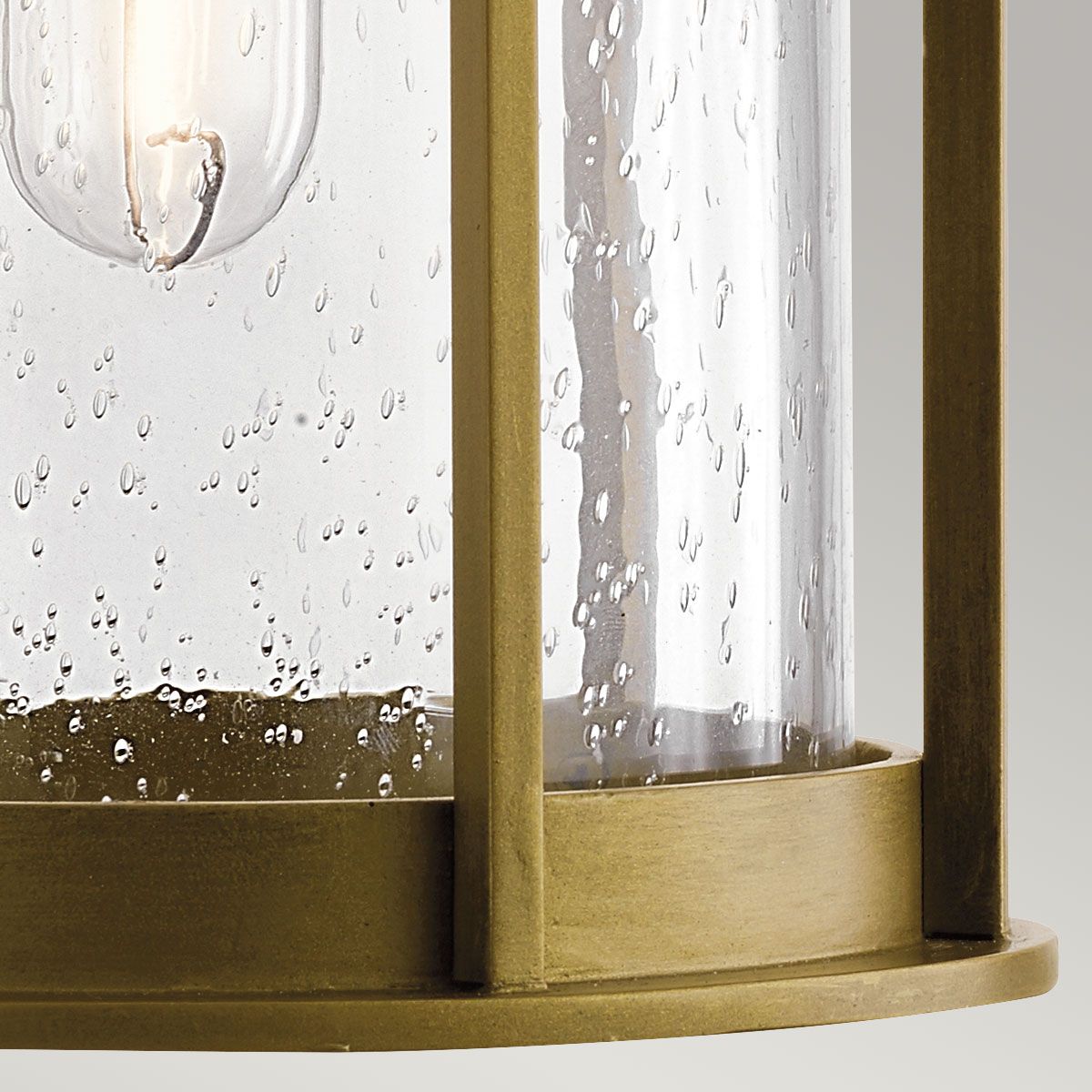 Camillo, mittelgroße Wandlaterne, 1 l, lackiertes Naturmessing - Elsteadlighting - KL - CAMILLO - M - PNBR
