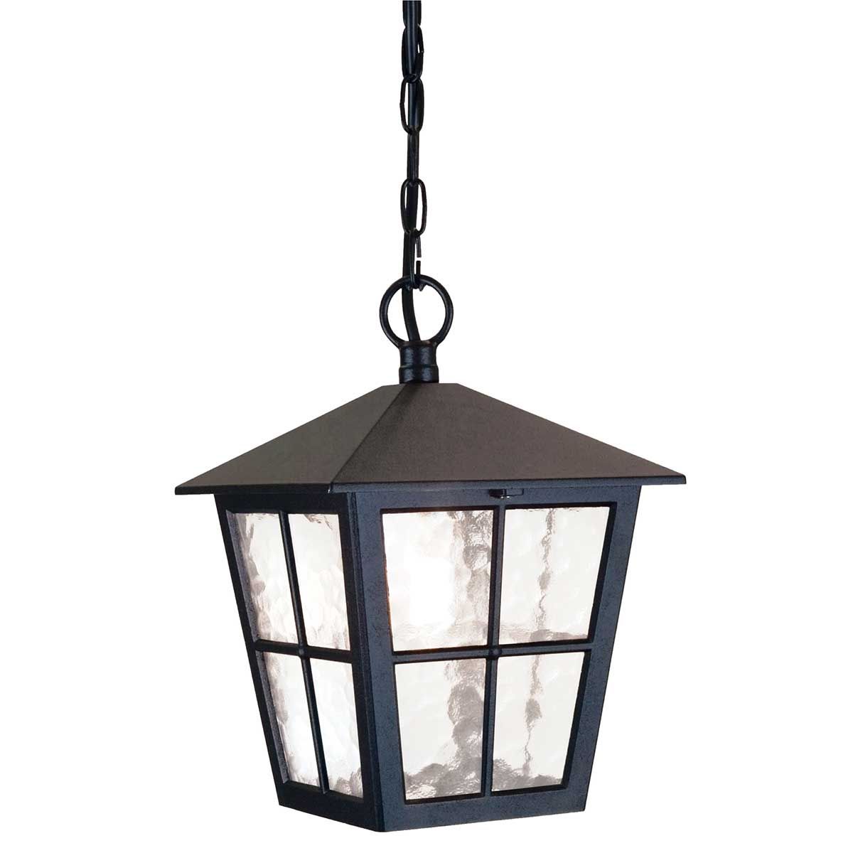Canterbury 1 - flammige Kettenlaterne - Schwarz - Elsteadlighting - BL48M - BLACK