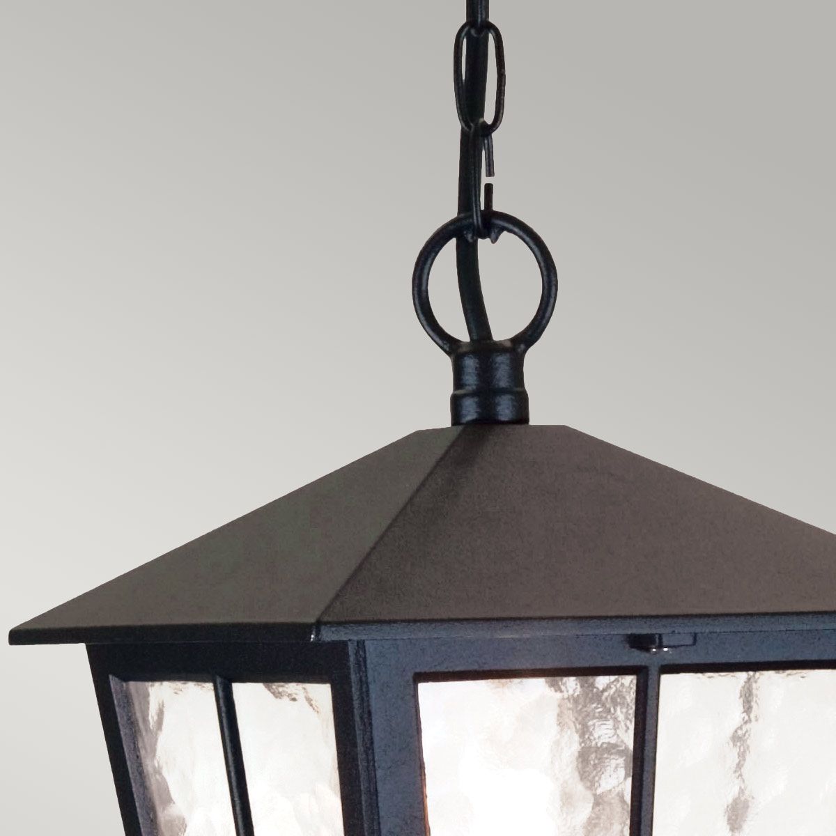 Canterbury 1 - flammige Kettenlaterne - Schwarz - Elsteadlighting - BL48M - BLACK