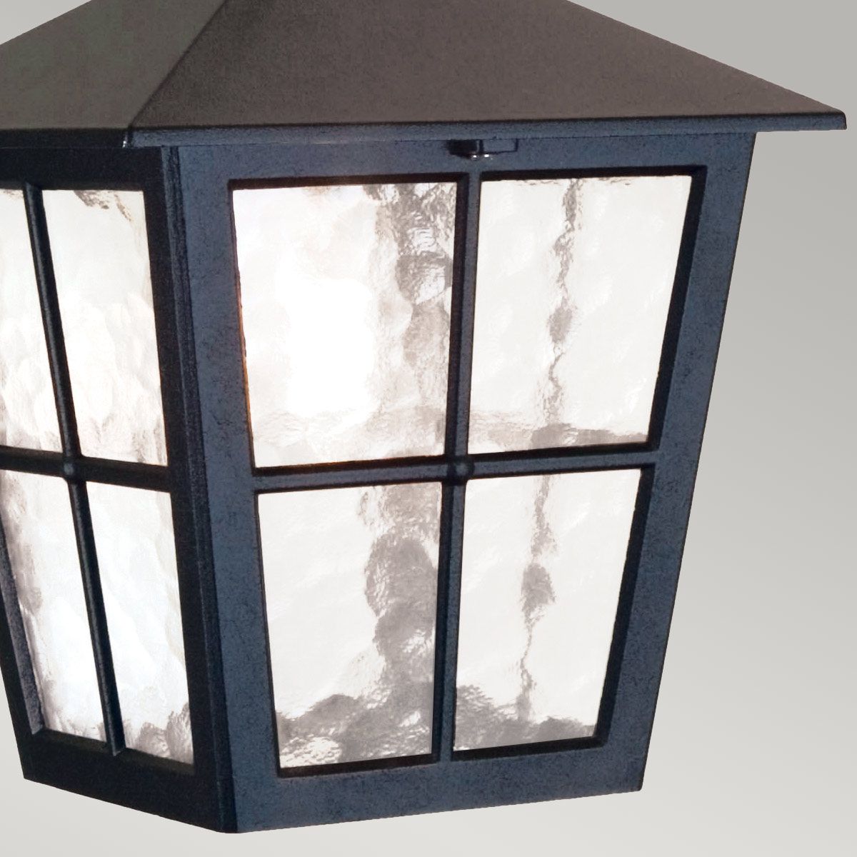 Canterbury 1 - flammige Kettenlaterne - Schwarz - Elsteadlighting - BL48M - BLACK
