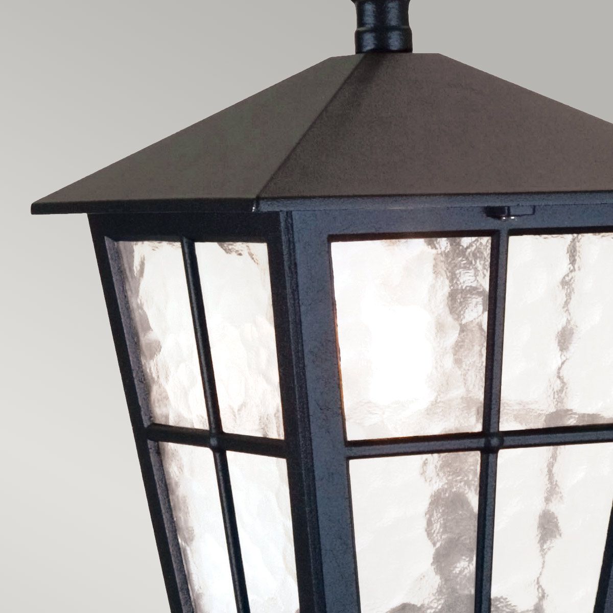 Canterbury 1 - flammige Kettenlaterne - Schwarz - Elsteadlighting - BL48M - BLACK