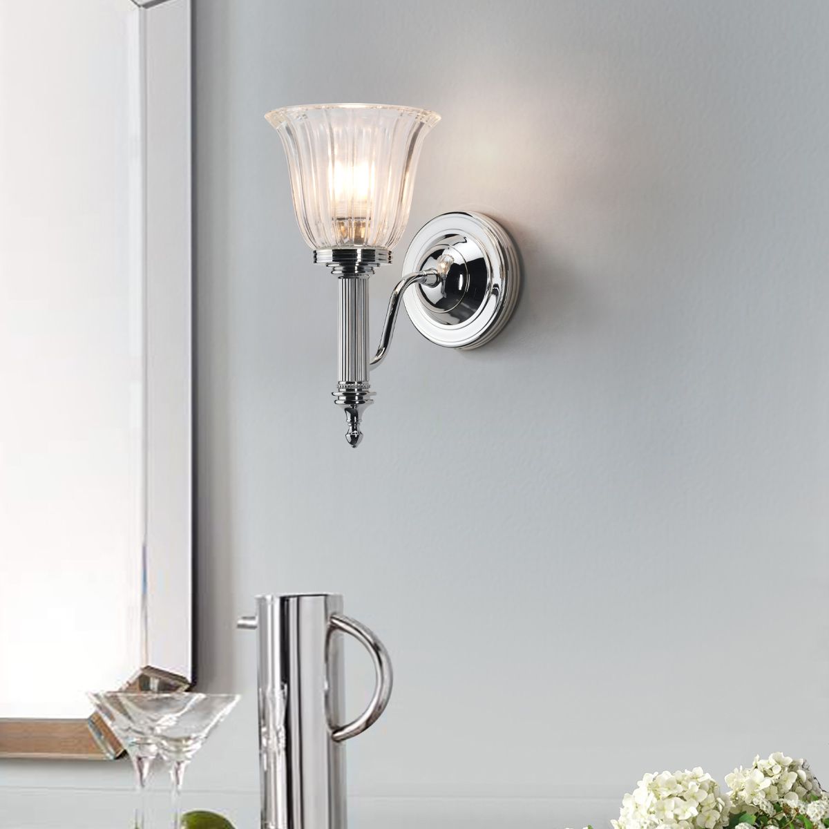 Carroll 1-flammig - Chrom poliert - Elsteadlighting - leuchtengrosshandel24