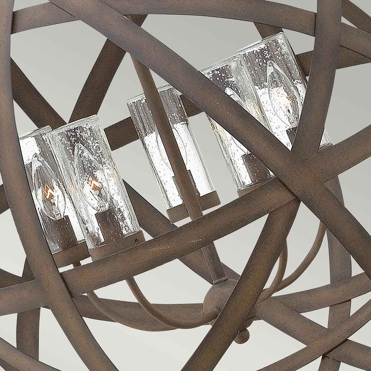 Carson 5 - flammiger Außenkronleuchter - Vintage - Eisen - Elsteadlighting - HK - CARSON - 5P