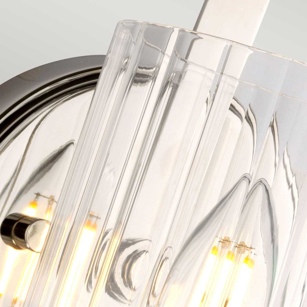 Cassie 1-flammige Wandleuchte - poliertes Nickel - Elsteadlighting - leuchtengrosshandel24