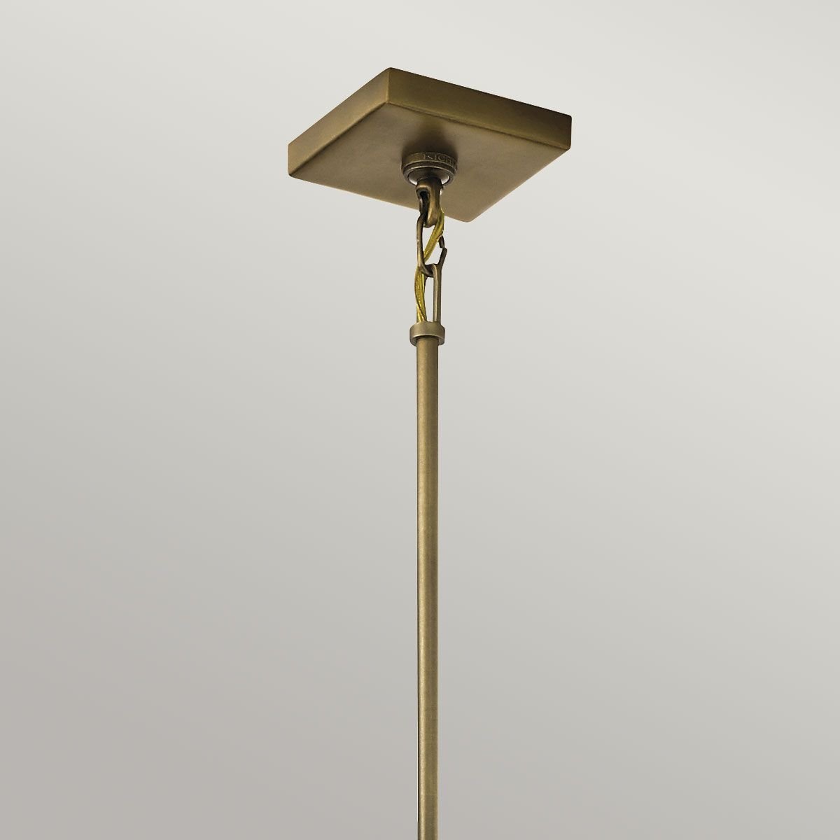 Cayden Pendelleuchte, groß, 4-flammig, Naturmessing - Elsteadlighting - leuchtengrosshandel24