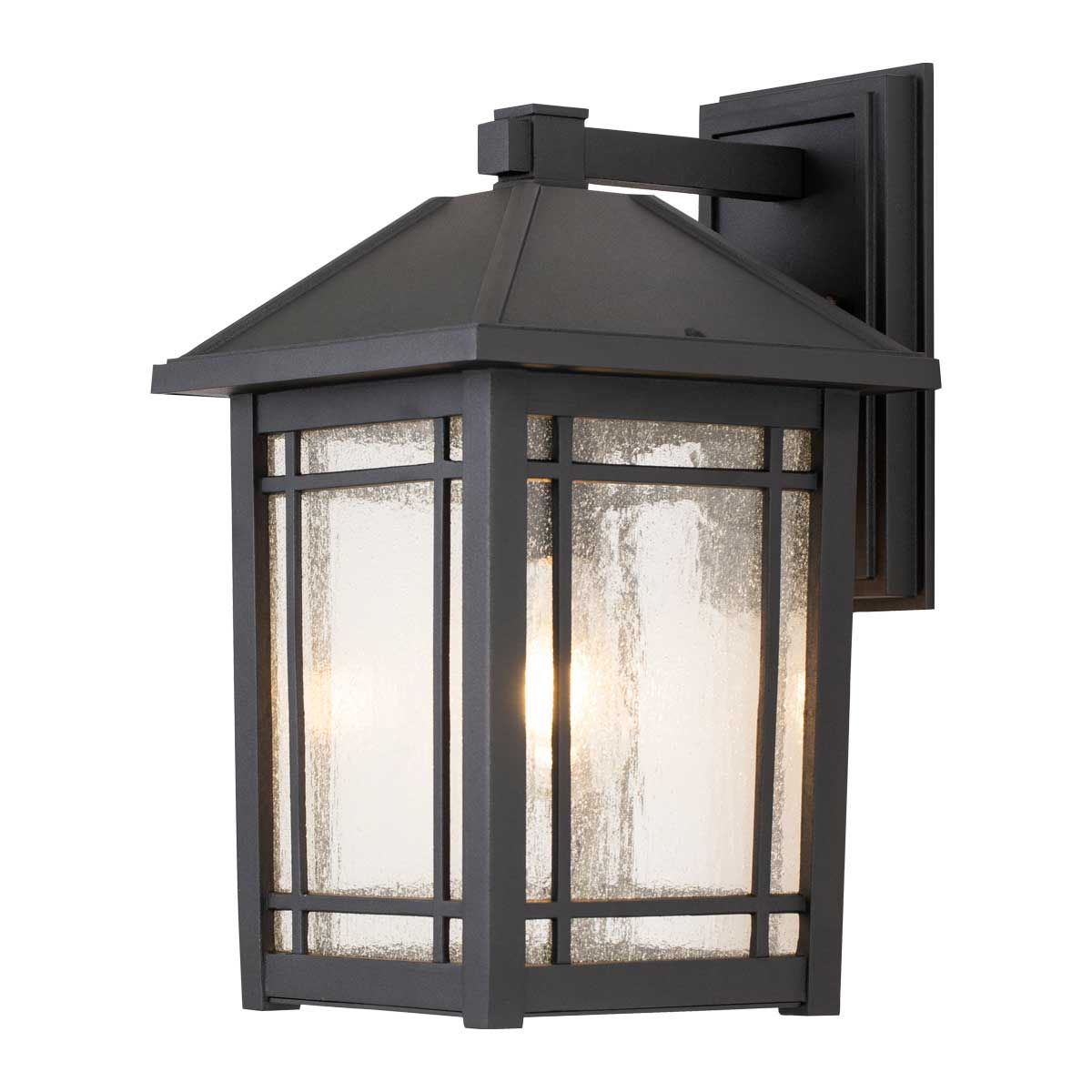Cedar Point 1 - flammige Wandlaterne - Groß - Schwarz - Elsteadlighting - QZ - CEDAR - POINT - L - BK