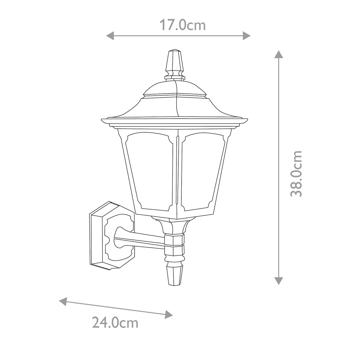Chapel 1 - flammige Mini - Wandlaterne - Schwarz - Elsteadlighting - CPM1 - BLACK
