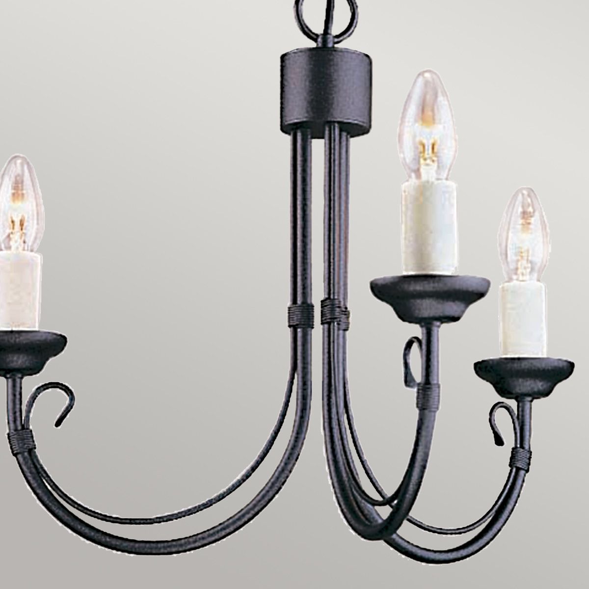 Chartwell Kronleuchter mit 3 Lichtern, Schwarz - Elsteadlighting - leuchtengrosshandel24