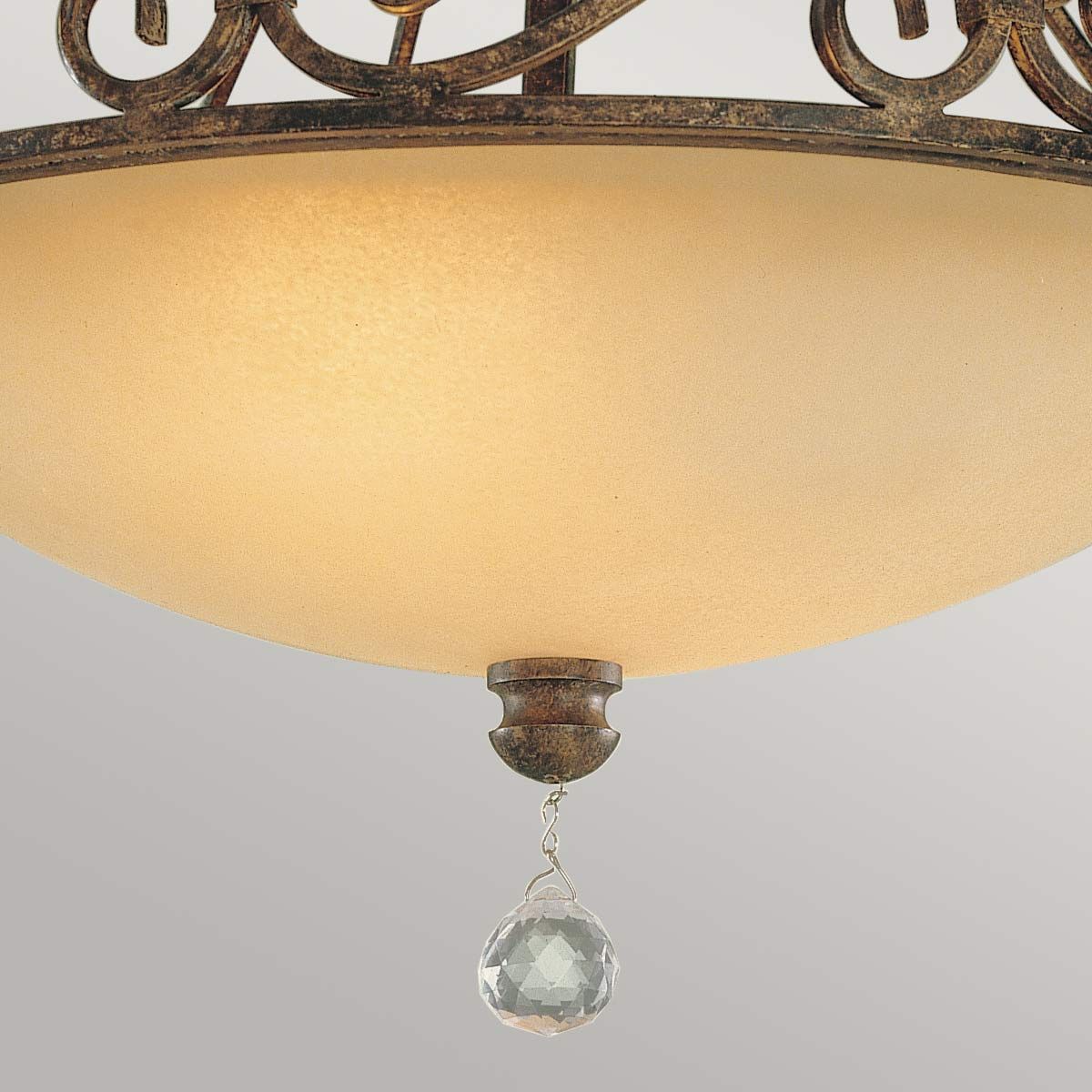Chateau 2-flammige Deckenleuchte, Mokka-Bronze - Elsteadlighting - leuchtengrosshandel24