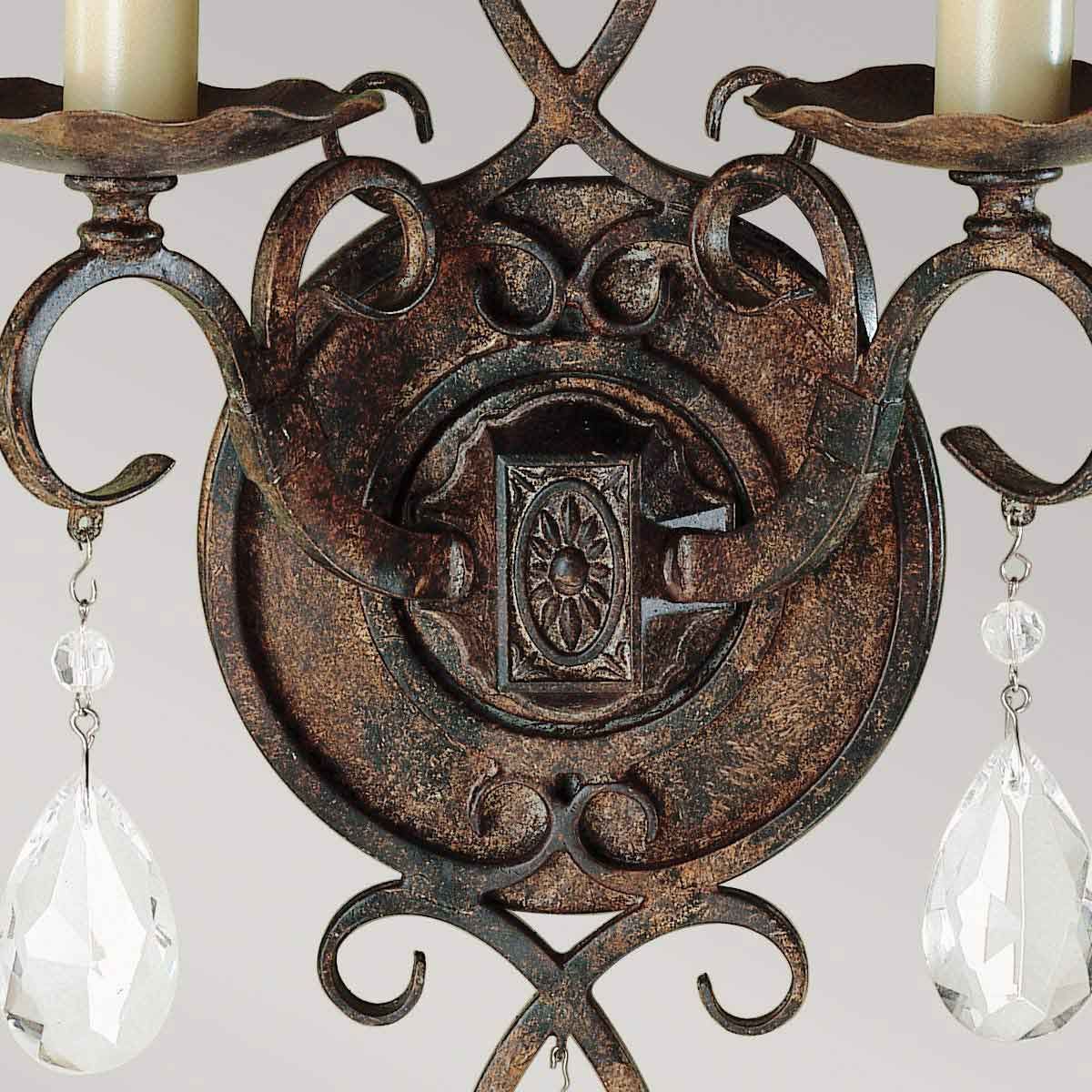 Chateau 2-flammige Wandleuchte - Mokkabronze - Elsteadlighting - leuchtengrosshandel24