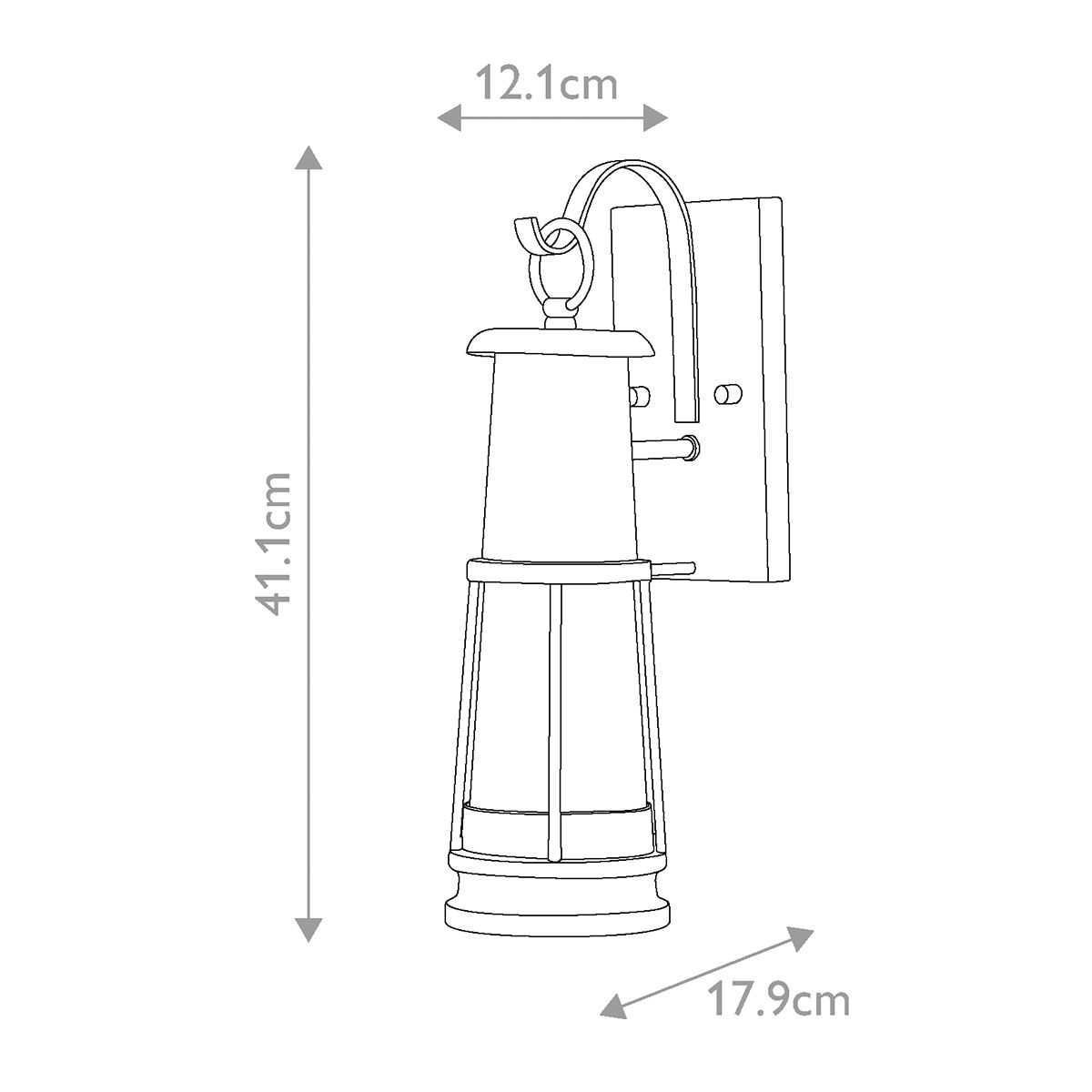 Chelsea Harbor 1 - flammige Wandlaterne – Sturmwolke - Elsteadlighting - FE - CHELSEAHBR2