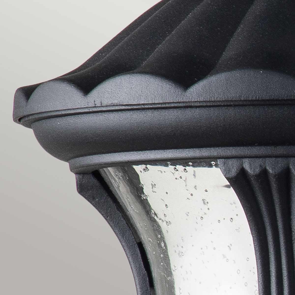 Chicago 1 - flammige kleine Wandlaterne - Strukturiertes Schwarz - Elsteadlighting - CC2 - S - BK