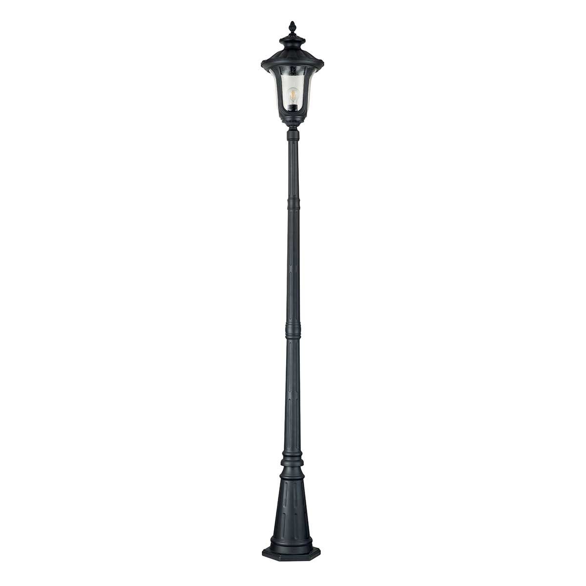 Chicago 1 - flammige Laterne mit Einzelkopf, Strukturschwarz - Elsteadlighting - CC5 - M - BK