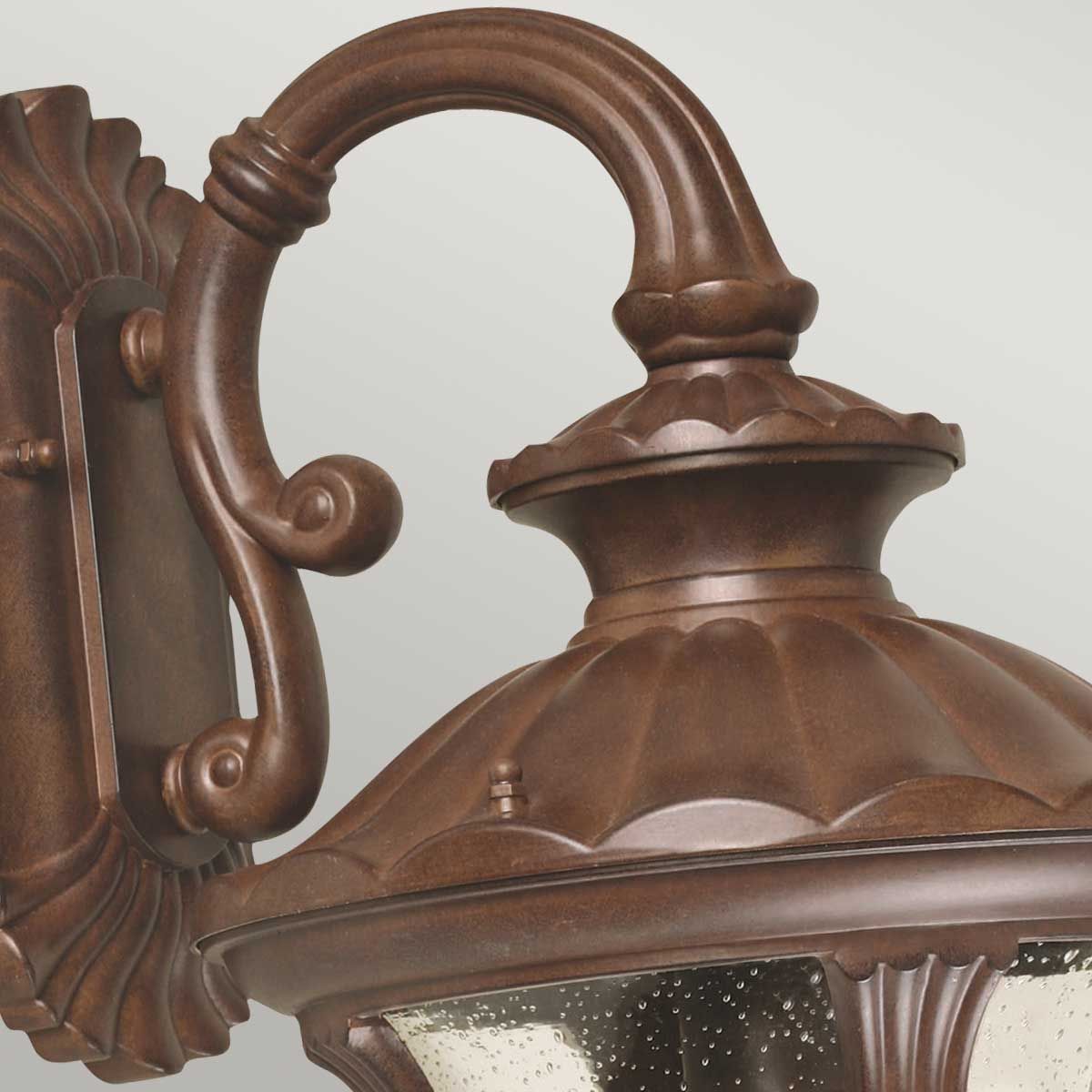Chicago 1 - flammige mittelgroße Wandlaterne - Rostbronze - Patina - Elsteadlighting - CC2 - M