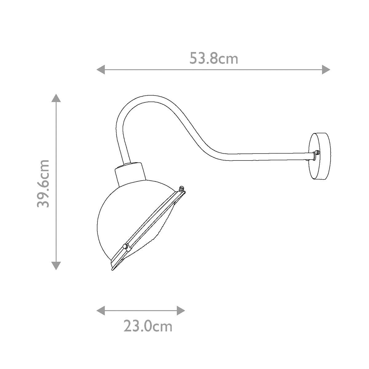 Chiswick 1L Messing - Schilderleuchte - Antikes Messing - Elsteadlighting - CHISWICK - ATB
