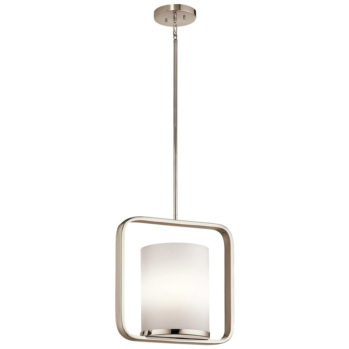 City Loft Pendelleuchte, 1-flammig, mittelgroß, poliertes Nickel - Elsteadlighting - leuchtengrosshandel24