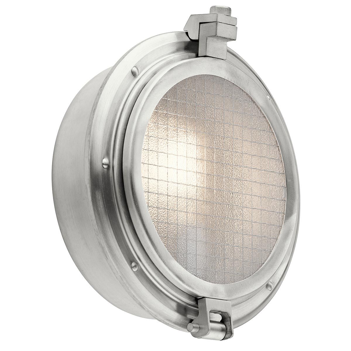 Clearpoint 1 - flammige Außenwandleuchte - Gebürstetes Aluminium - Elsteadlighting - KL - CLEARPOINT