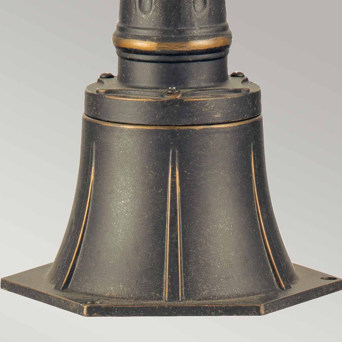 Cleveland 1 - flammige kleine Säulenlaterne - verwitterte Bronze - Elsteadlighting - CL4 - S