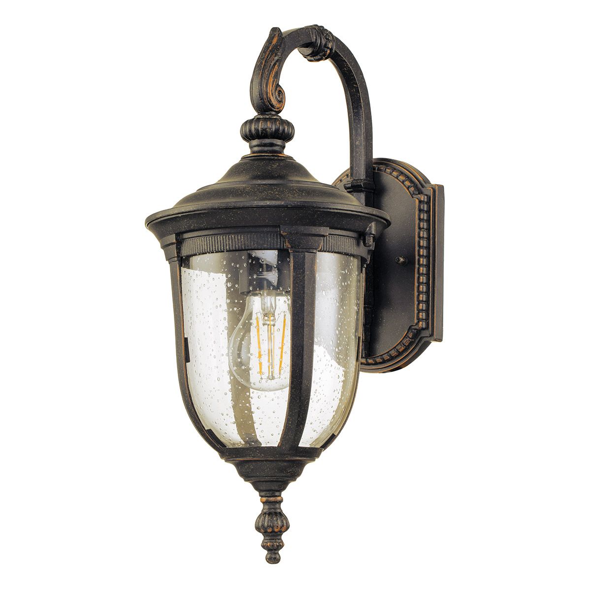 Cleveland 1 - flammige kleine Wandlaterne - verwitterte Bronze - Elsteadlighting - CL2 - S