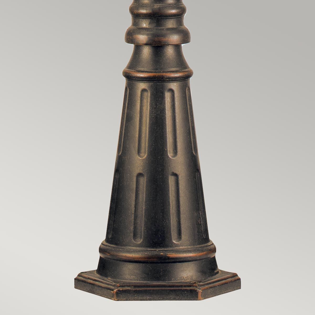 Cleveland 1 - flammige Laterne mit Einzelkopf, verwitterte Bronze - Elsteadlighting - CL5 - M