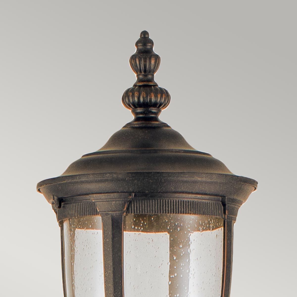 Cleveland 1 - flammige Laterne mit Einzelkopf, verwitterte Bronze - Elsteadlighting - CL5 - M