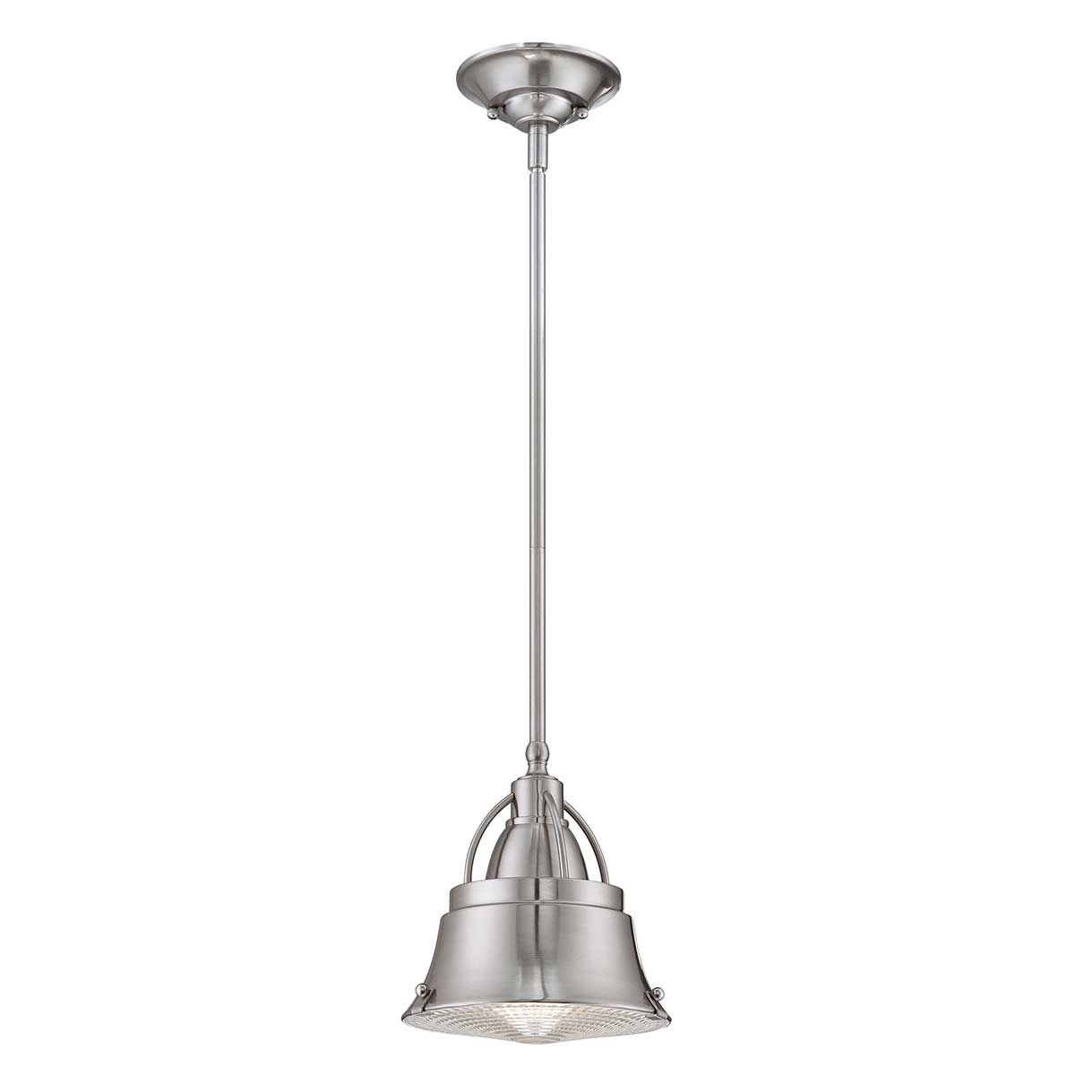 Cody 1-flammige Mini-Pendelleuchte in gebürstetem Nickel - Gebürstetes Nickel - Elsteadlighting - leuchtengrosshandel24