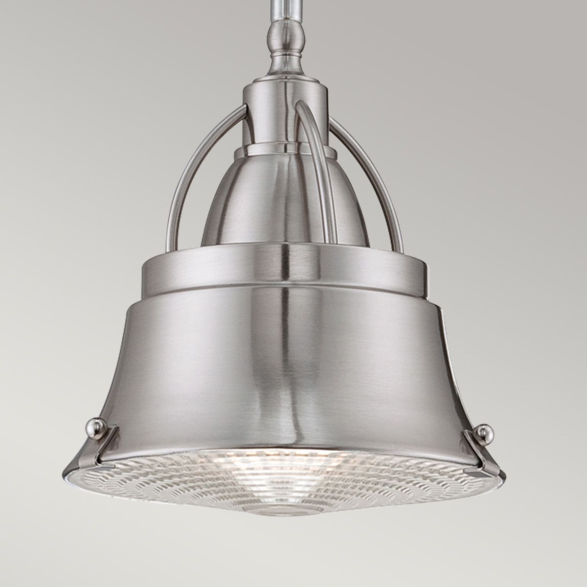 Cody 1-flammige Mini-Pendelleuchte in gebürstetem Nickel - Gebürstetes Nickel - Elsteadlighting - leuchtengrosshandel24
