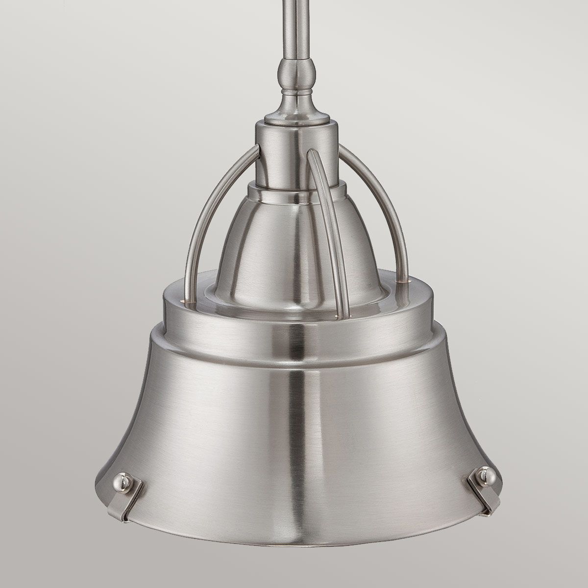 Cody 1-flammige Mini-Pendelleuchte in gebürstetem Nickel - Gebürstetes Nickel - Elsteadlighting - leuchtengrosshandel24