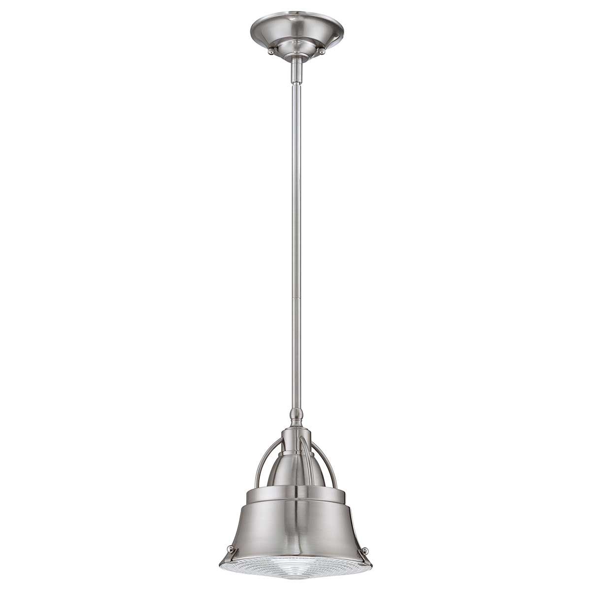 Cody 1-flammige Mini-Pendelleuchte in gebürstetem Nickel - Gebürstetes Nickel - Elsteadlighting - leuchtengrosshandel24