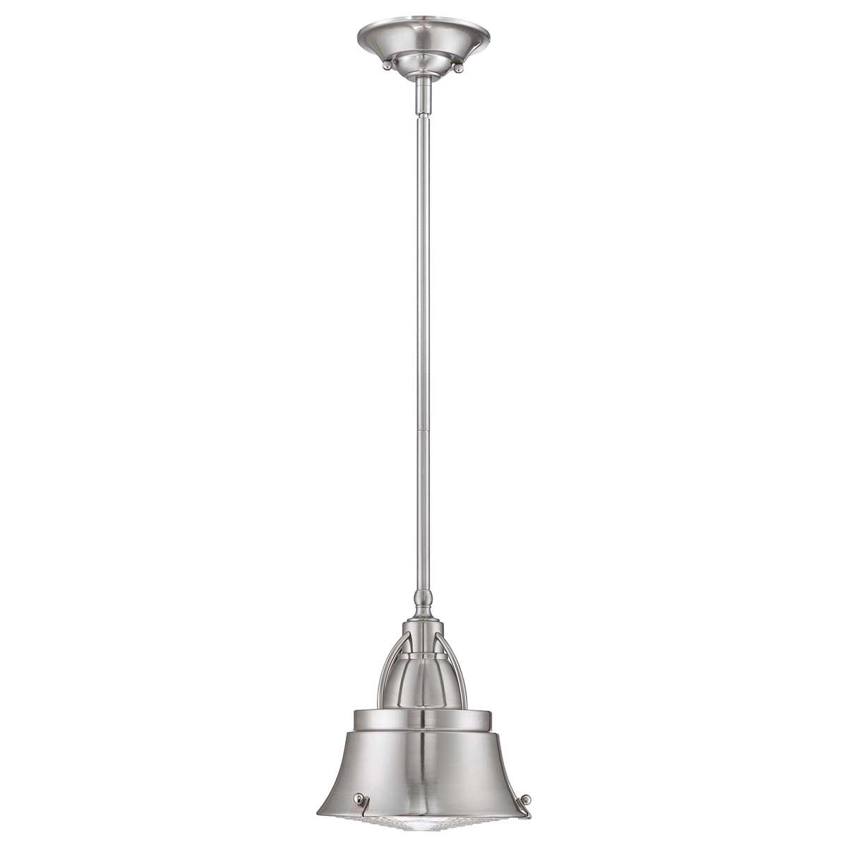 Cody 1-flammige Mini-Pendelleuchte in gebürstetem Nickel - Gebürstetes Nickel - Elsteadlighting - leuchtengrosshandel24