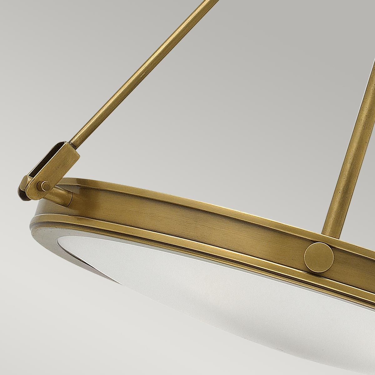 Collier Pendelleuchte mit 4 Lichtern - Heritage Messing - Elsteadlighting - leuchtengrosshandel24