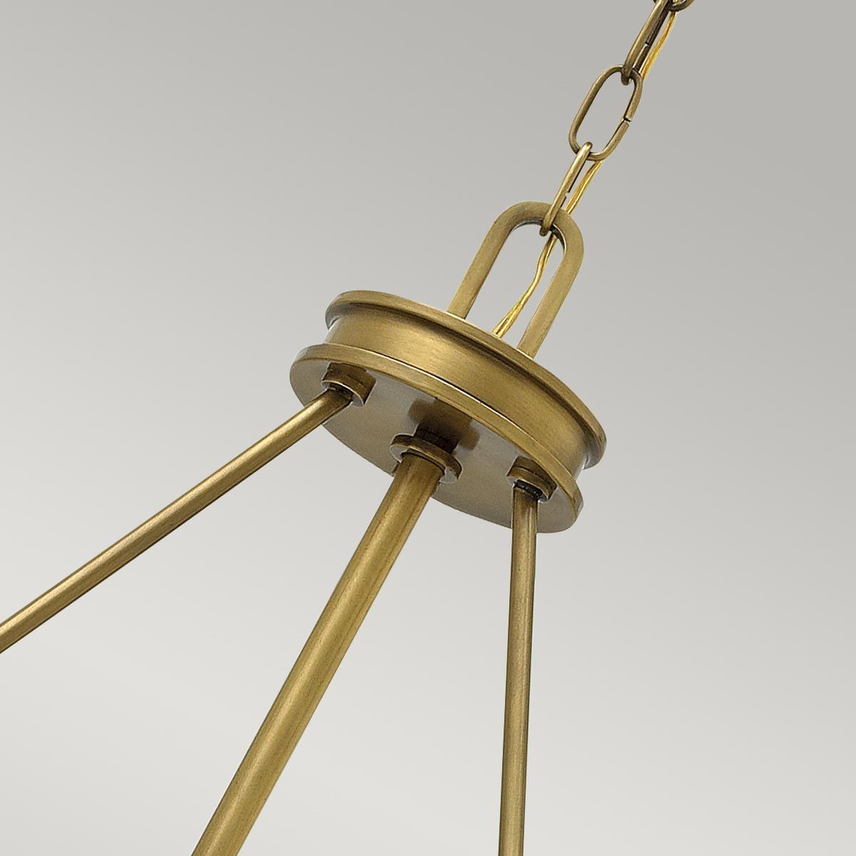 Collier Pendelleuchte mit 4 Lichtern - Heritage Messing - Elsteadlighting - leuchtengrosshandel24