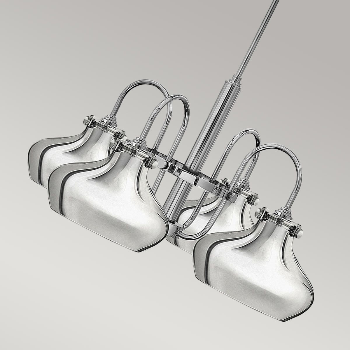Congress Kronleuchter mit 4 Lichtern - Chrom - Elsteadlighting - leuchtengrosshandel24