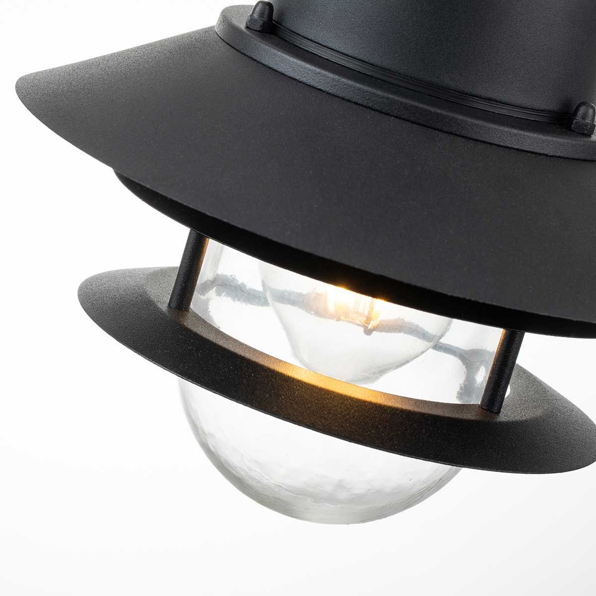Copenhagen 1 - flammige Kettenlaterne - Schwarz - Elsteadlighting - COPENHAGEN8 - BK