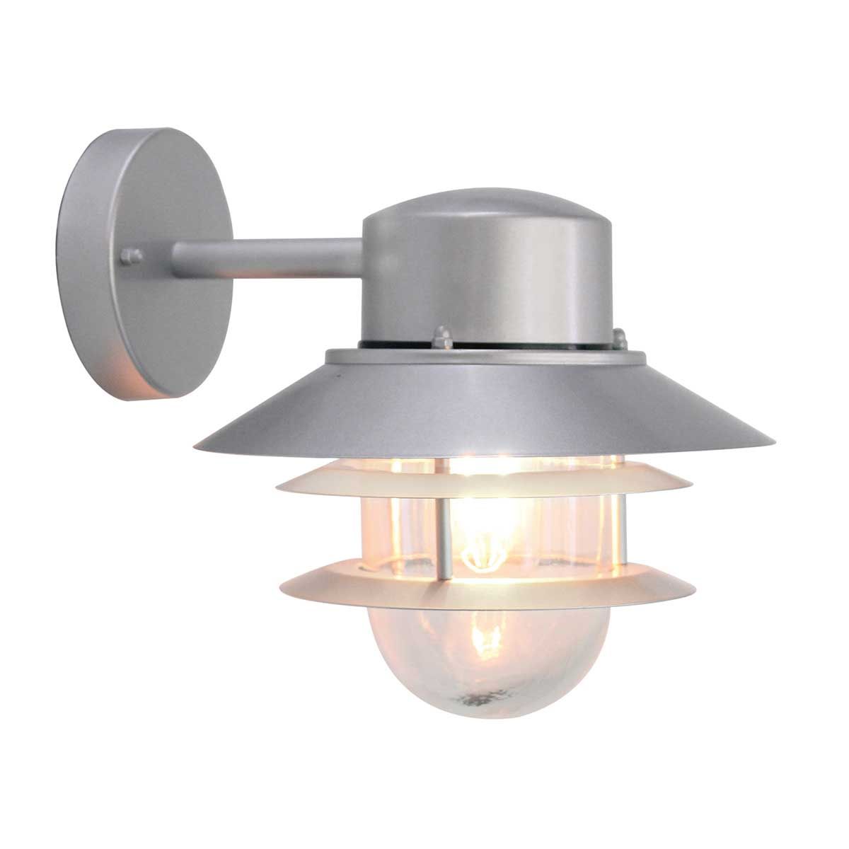 Copenhagen 1 - flammige Wandlaterne - Silber - Elsteadlighting - COPENHAGEN