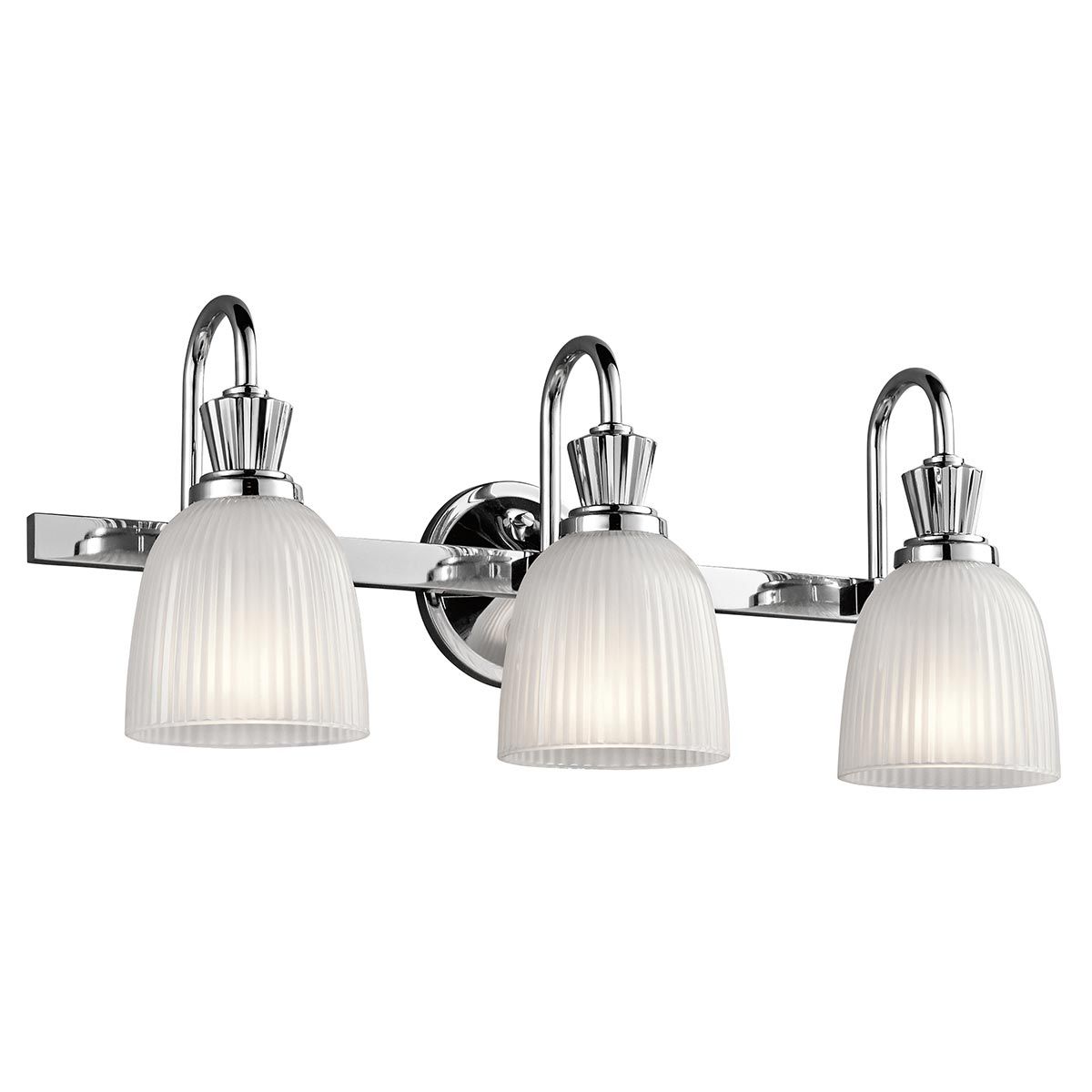 Cora 3-flammige Wandleuchte - Poliertes Chrom - Elsteadlighting - leuchtengrosshandel24