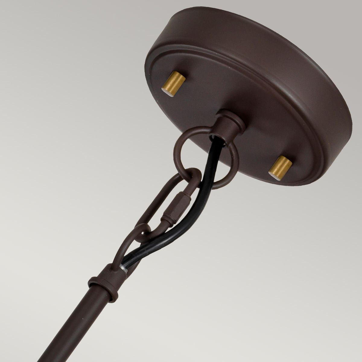 Corona 3-flammige Pendelleuchte - Museumsbronze dunkelbraun lackiert/gealtertes Messing - Elsteadlighting - leuchtengrosshandel24