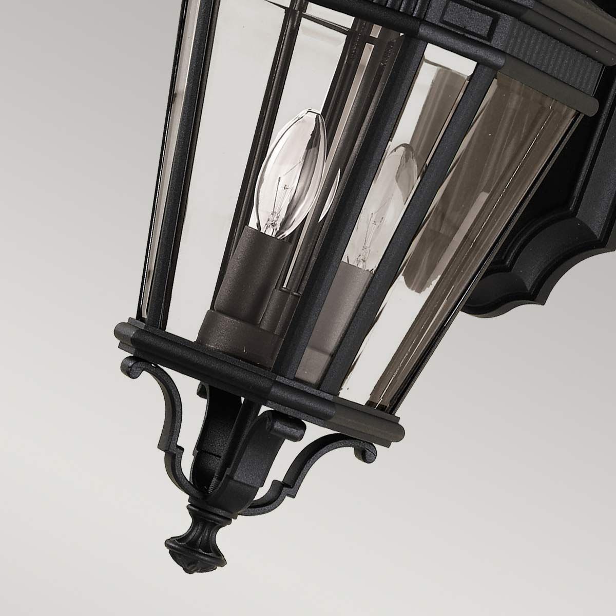 Cotswold Lane Wandlaterne, 2 Lichter, mittelgroß, Schwarz - Elsteadlighting - FE - COTSLN2 - M - BK