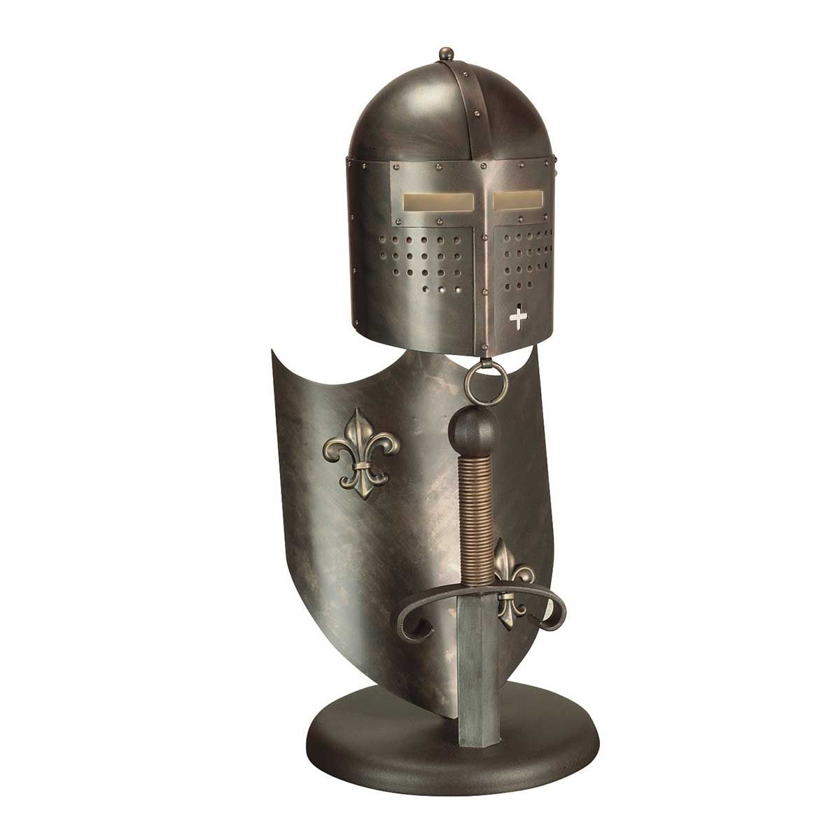 Crusader 1-flammige Tischlampe - Brünierte Bronze - Elsteadlighting - leuchtengrosshandel24