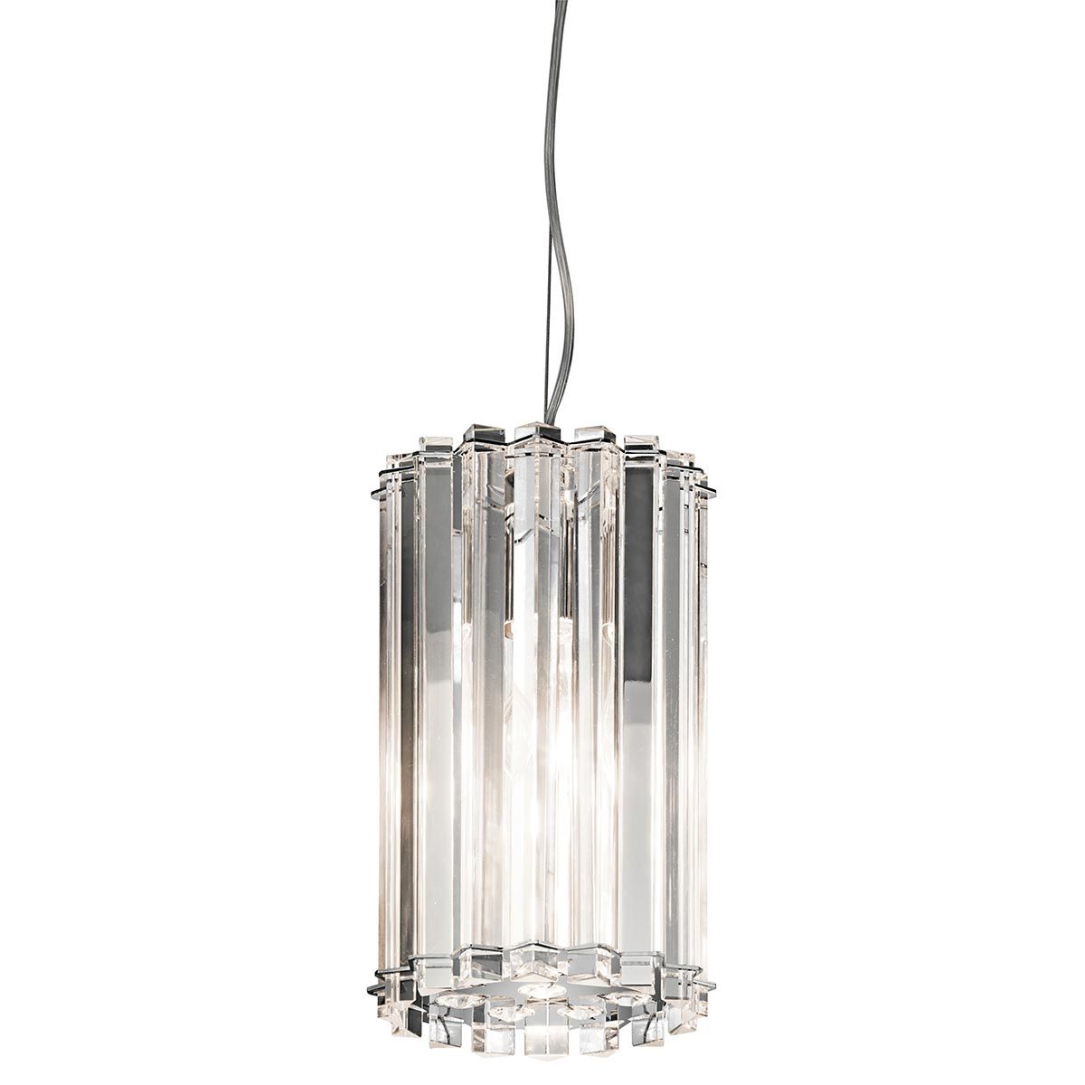 Crystal Skye Mini-Pendelleuchte mit 2 Lichtern, Chrom - Elsteadlighting - leuchtengrosshandel24