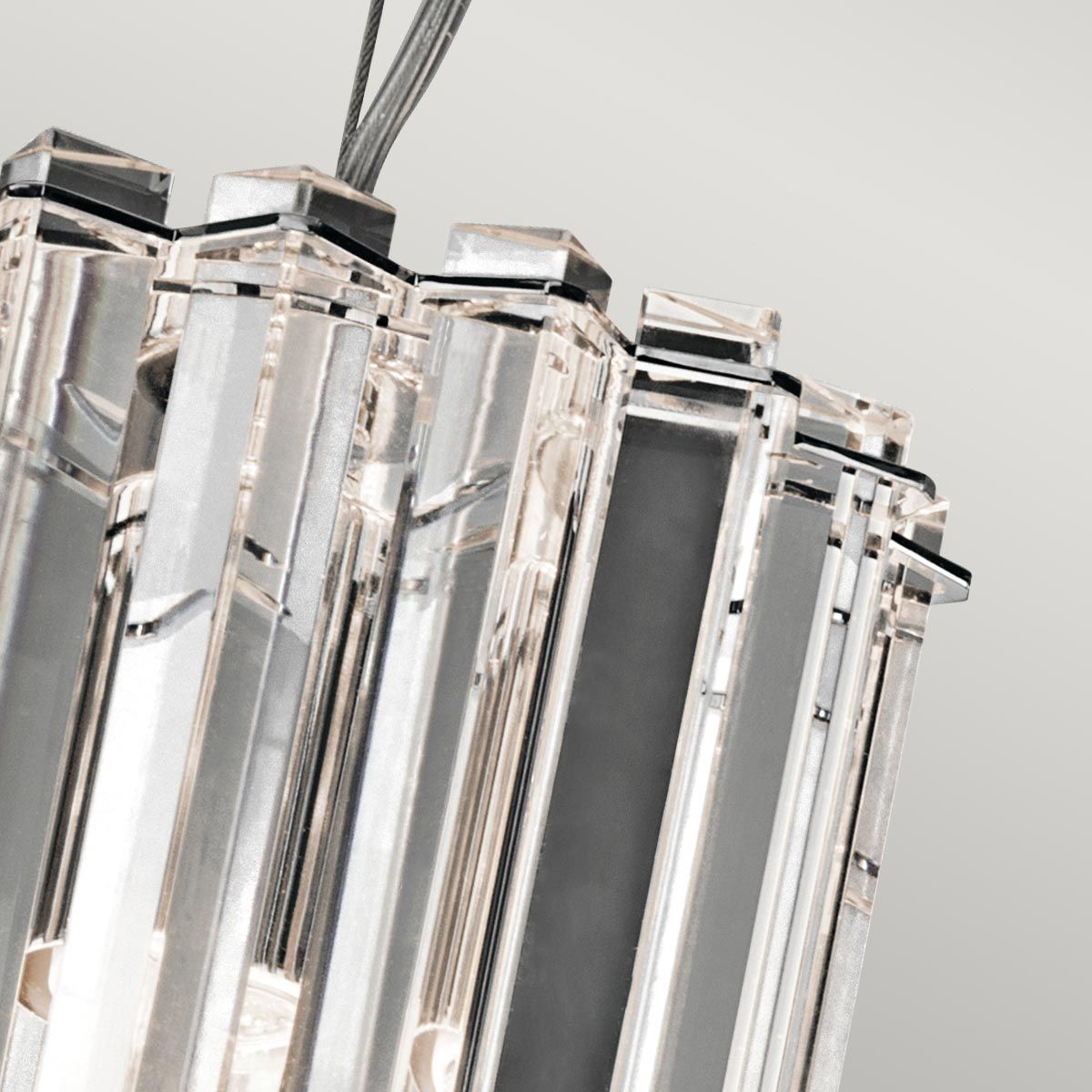 Crystal Skye Mini-Pendelleuchte mit 2 Lichtern, Chrom - Elsteadlighting - leuchtengrosshandel24